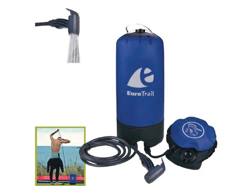 Eurotrail Camping Douche Met Voetpomp 11 Liter 3 Eurotrail Camping Douche Met Voetpomp 11 Liter