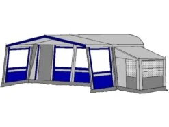 Te Velde Voortent De Wenne 240 Cm Blauw 10 Te Velde Voortent De Wenne 240 Cm Blauw -Outdoor Kampeersportwinkel 1 2 te velde voortenten met uitbouw de wenne blauw6