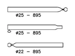 Umefa Campking Verandastang Aluminium 25-22 Mm 170-260 Cm