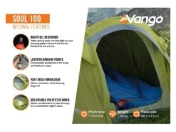 Vango Experience Tent Soul 100 -Outdoor Kampeersportwinkel 12 3 vango experience tent soul 100 eigenschappen binnenkant tersoult15077