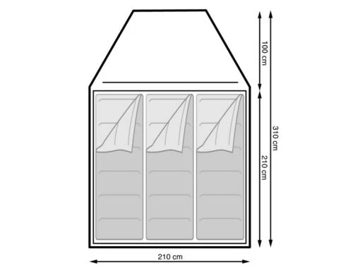 Eurotrail Koepeltent Campsite Rocky 3 Polyester - Afbeelding 3