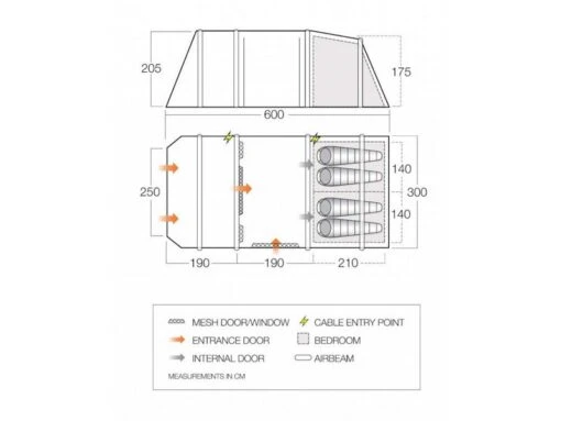 Vango Opblaasbare Tent Lismore Air Tc 450 Package - Afbeelding 3