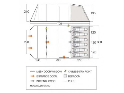 Vango Tunneltent Joro 600 Xl - Afbeelding 3
