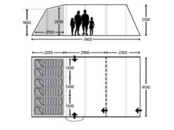 Outdoor Kampeersportwinkel -Outdoor Kampeersportwinkel 21 1 kampa opblaasbare tent croyde 6 air 9120001252