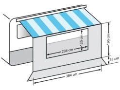 Eurotrail Universele Voorwand Met Raam 400 -Outdoor Kampeersportwinkel 22 1 eurotrail universele voorwand met raam 400 etct 0023 400