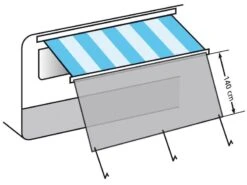 Eurotrail Sunblocker 300 X 140 Cm -Outdoor Kampeersportwinkel 23 3 eurotrail sunblocker 300 x 140 cm etct0025