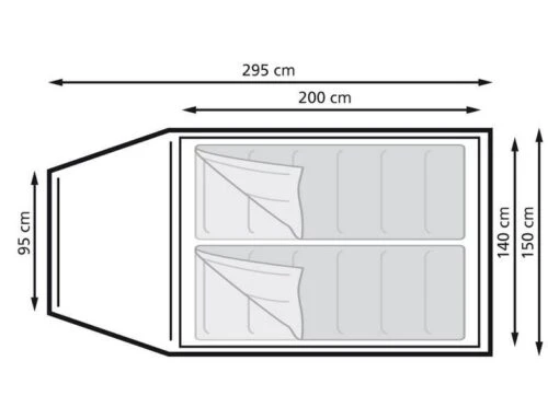 Eurotrail Koepeltent Ontario 2 Katoen-polyester - Afbeelding 2