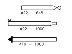 Umefa Campking Stormstok 22-19 Mm 170-250 Cm Zilververzinkt Staal