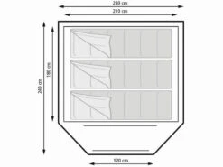 Eurotrail Pop-up Tent Spring 3 -Outdoor Kampeersportwinkel 3 3 eurotrail pop up tent spring 3 ette0454 6301