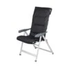 Crespo Stoelhoes Air-deluxe Zwart Grijs Voor Standenstoelen -Outdoor Kampeersportwinkel 45 0 crespo stoelhoes air de luxe zwart grijs