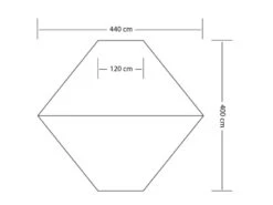 Eurotrail Tarp 5 Wing Katoen-polyester -Outdoor Kampeersportwinkel 46 2 eurotrail tarp 5 wing katoen polyester ette0640 2704
