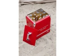 Bo Camp Urban Outdoor Retro Coolbox Greenwich Red -Outdoor Kampeersportwinkel 47 4 bo camp urban outdoor retro coolbox greenwich red 6703100