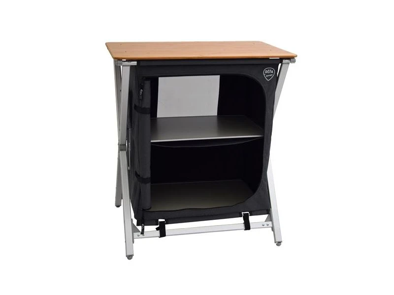 Defa Easy Folding Bamboe Kampeerkast Kookkast 75 4 Defa Easy Folding Bamboe Kampeerkast Kookkast 75 - Afbeelding 2