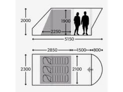Dometic Opblaasbare Familie Tent Ftc Boracay 301 Tc -Outdoor Kampeersportwinkel 5 2 dometic opblaasbare familie tent ftc boracay 301 tc 9120001463