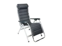 Crespo Kampeer Relax Stoel Al-232 Deluxe Donker Grijs Kleur 40