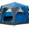 Coleman Familie Tent Octago Blue-lime -Outdoor Kampeersportwinkel 65 0 coleman familie tent octago blue lime 2000035194