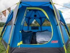 Coleman Familie Tent Octago Blue-lime 11 Coleman Familie Tent Octago Blue-lime -Outdoor Kampeersportwinkel 65 3 coleman familie tent octago blue lime 2000035194