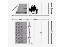 Dometic Opblaasbare Familie Tent Ftt Rarotonga 601 -Outdoor Kampeersportwinkel 8 2 dometic opblaasbare familie tent ftt rarotonga 601 9120001466