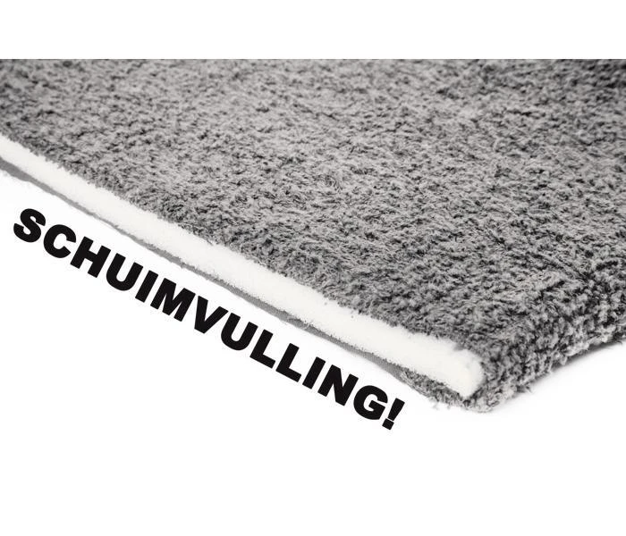 Bo Camp Badstof Stoelhoes Gepolsterd Xl Grijs 4 Bo Camp Badstof Stoelhoes Gepolsterd Xl Grijs - Afbeelding 2