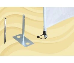 Bo-Camp Windschermharing 30 Cm 4 Stuks -Outdoor Kampeersportwinkel bo camp windscherm haring met plaat 4 stuks 4163900 2