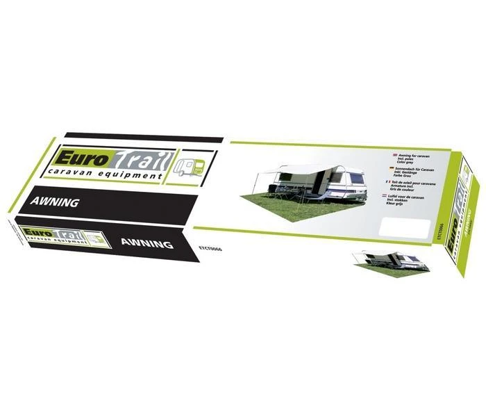 Eurotrail Caravan Dakluifel Grijs 4 Eurotrail Caravan Dakluifel Grijs - Afbeelding 2