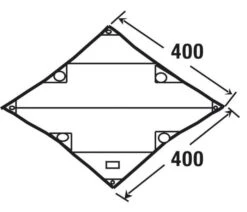 High Peak Tarp 2 -Outdoor Kampeersportwinkel high peak tarp 2 afmeting 10033 2